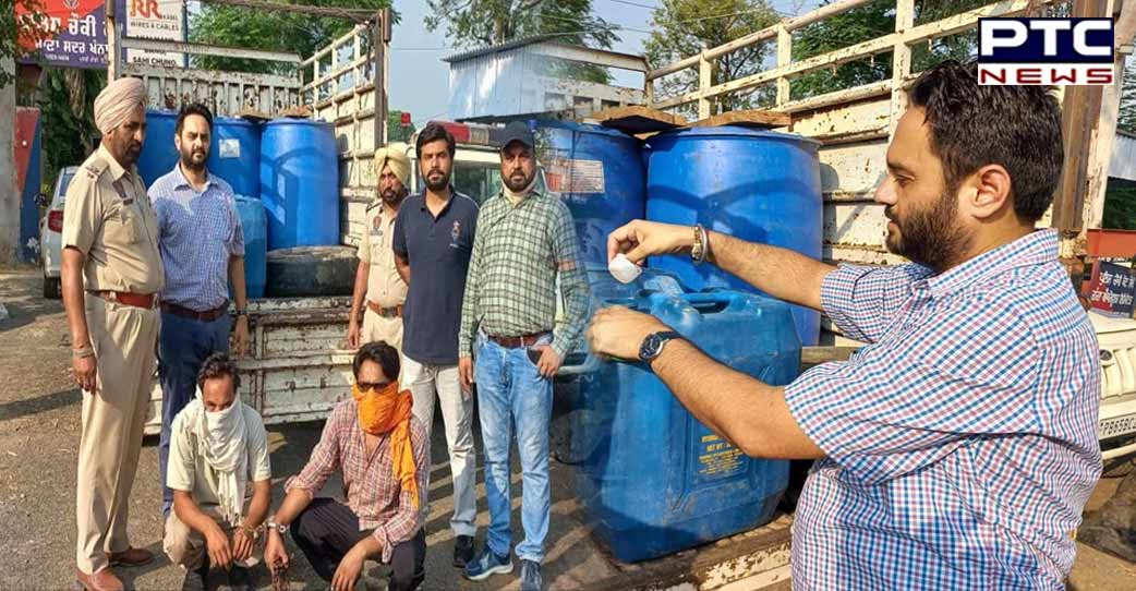 Excise team seizes 2000 litres Extra Neutral Alcohol