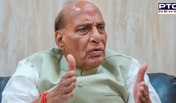 Rajnath Singh warns of Congress fuelling Hindu-Muslim divide