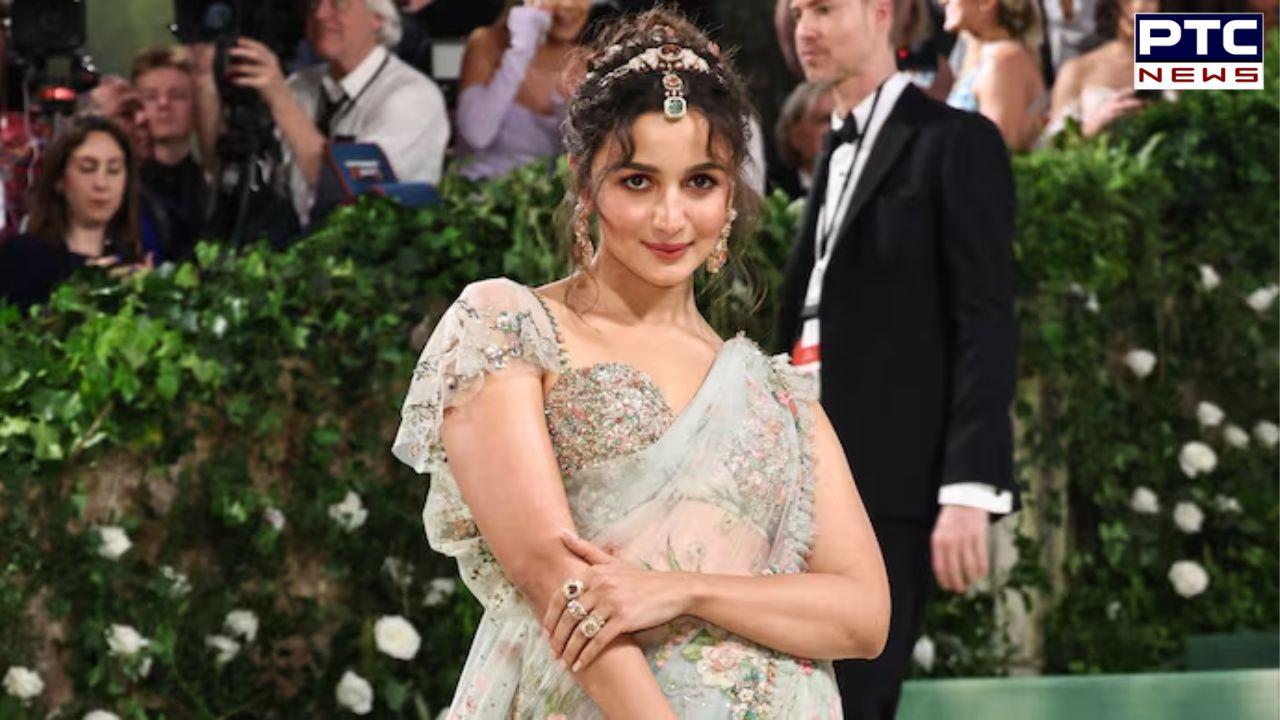 Alia Bhatt dons Sabyasachi saree, radiates timeless elegance at Met Gala 2024 | Check out the pictures!