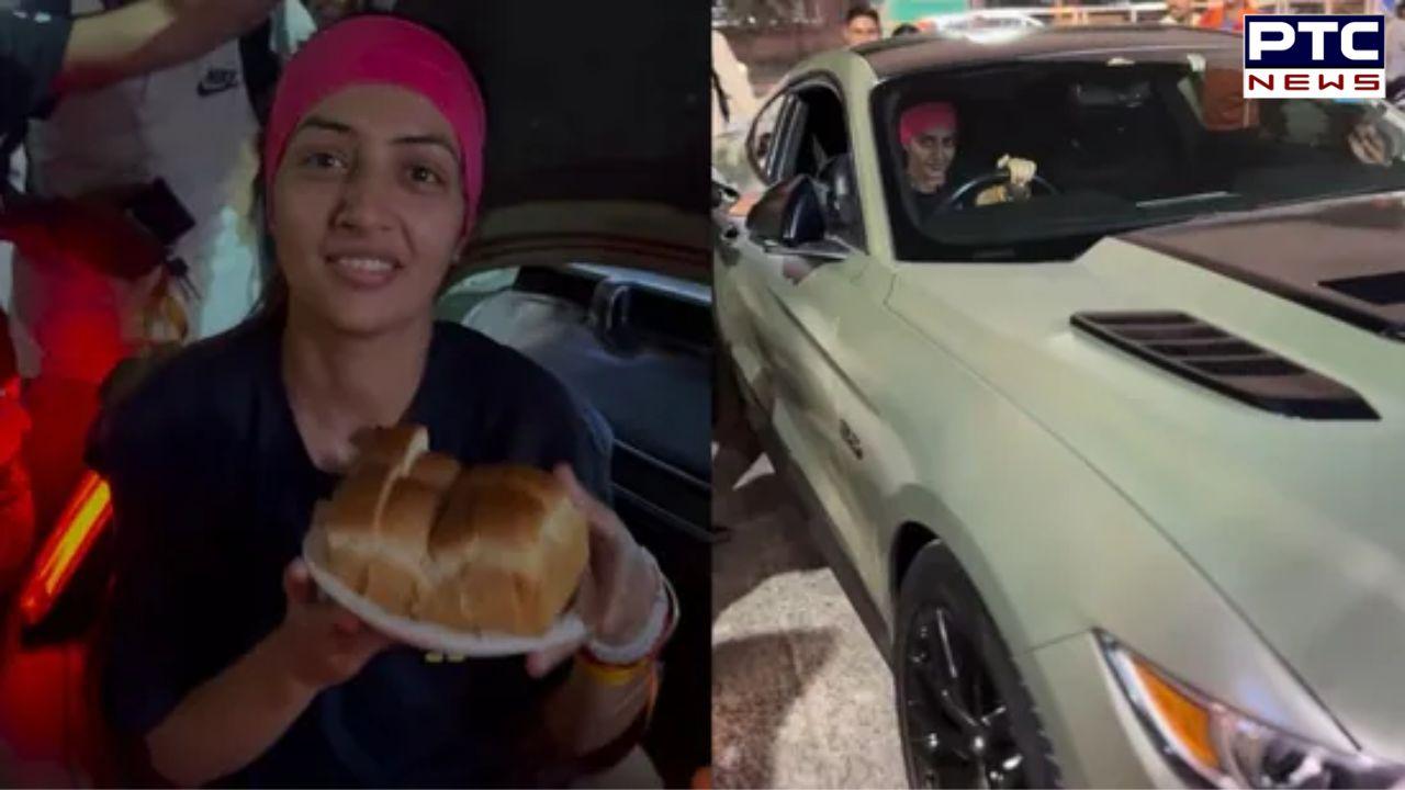 Delhi’s iconic ‘vada pav girl’ Chandrika Dixit shows off her latest addition: A Ford Mustang