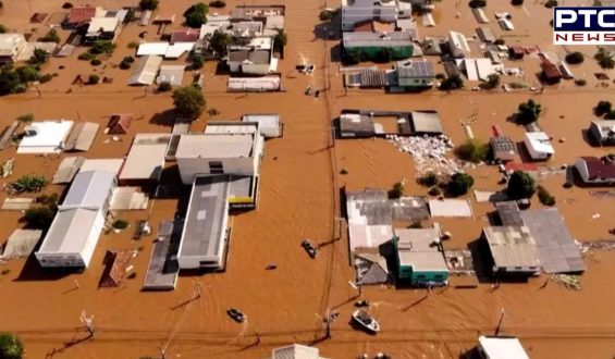 Brazilian floods: Submerged homes and floating vehicles worsen havoc | Watch Video