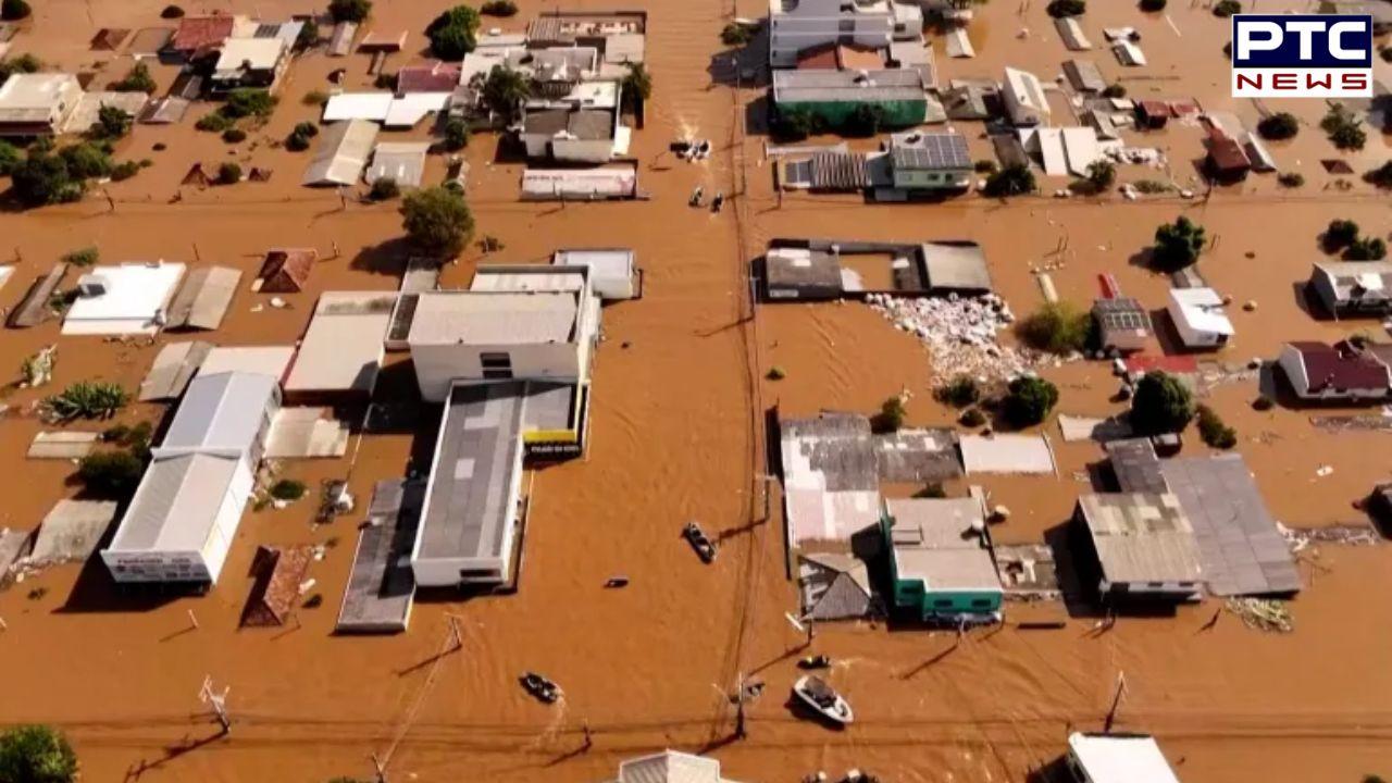 Brazilian floods: Submerged homes and floating vehicles worsen havoc | Watch Video