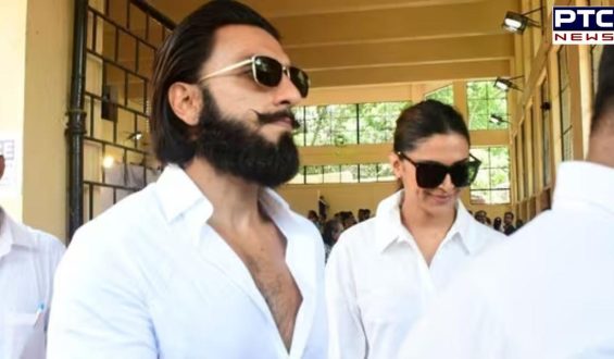 Mom-to-be Deepika Padukone holds Ranveer Singh’s hand as they arrive to cast votes | Watch Video