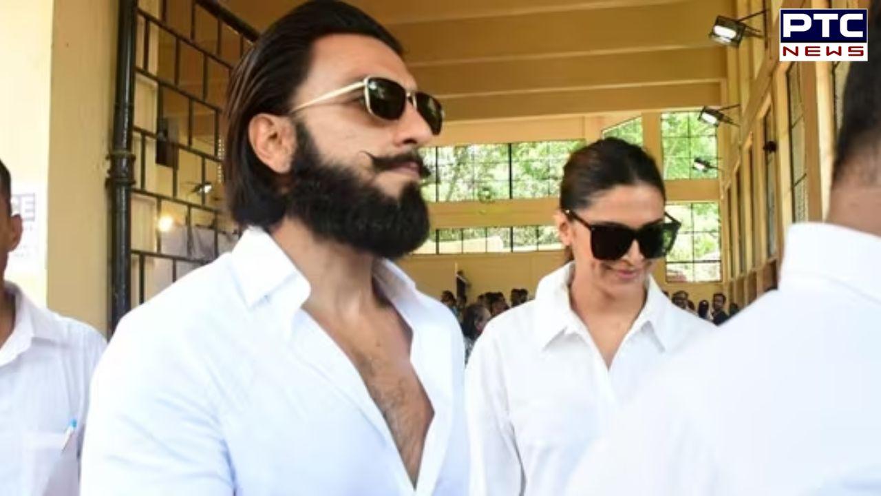 Mom-to-be Deepika Padukone holds Ranveer Singh’s hand as they arrive to cast votes | Watch Video