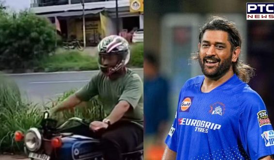 Video of MS Dhoni riding bike in Ranchi surfaces days after CSK’s IPL 2024 exit, goes viral