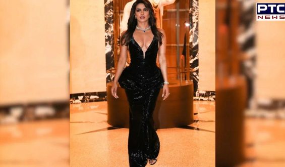 Priyanka Chopra stuns in black at a fashion event