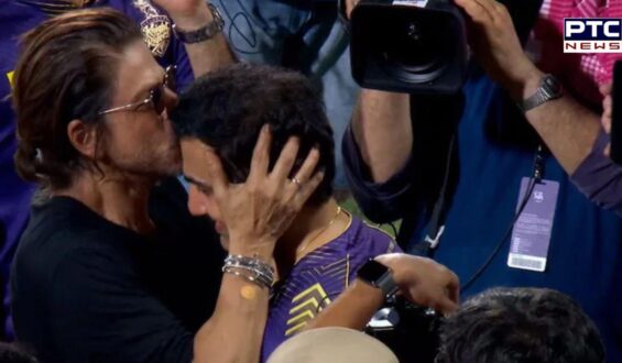 KKR’s IPL win: Shah Rukh Khan kisses mentor Gautam Gambhir on forehead in heartwarming moment | Watch