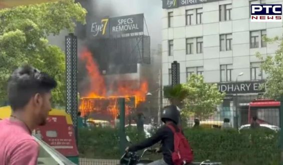 Delhi: Fire erupts at eye hospital in Lajpat Nagar, 12 fire engines dispatched