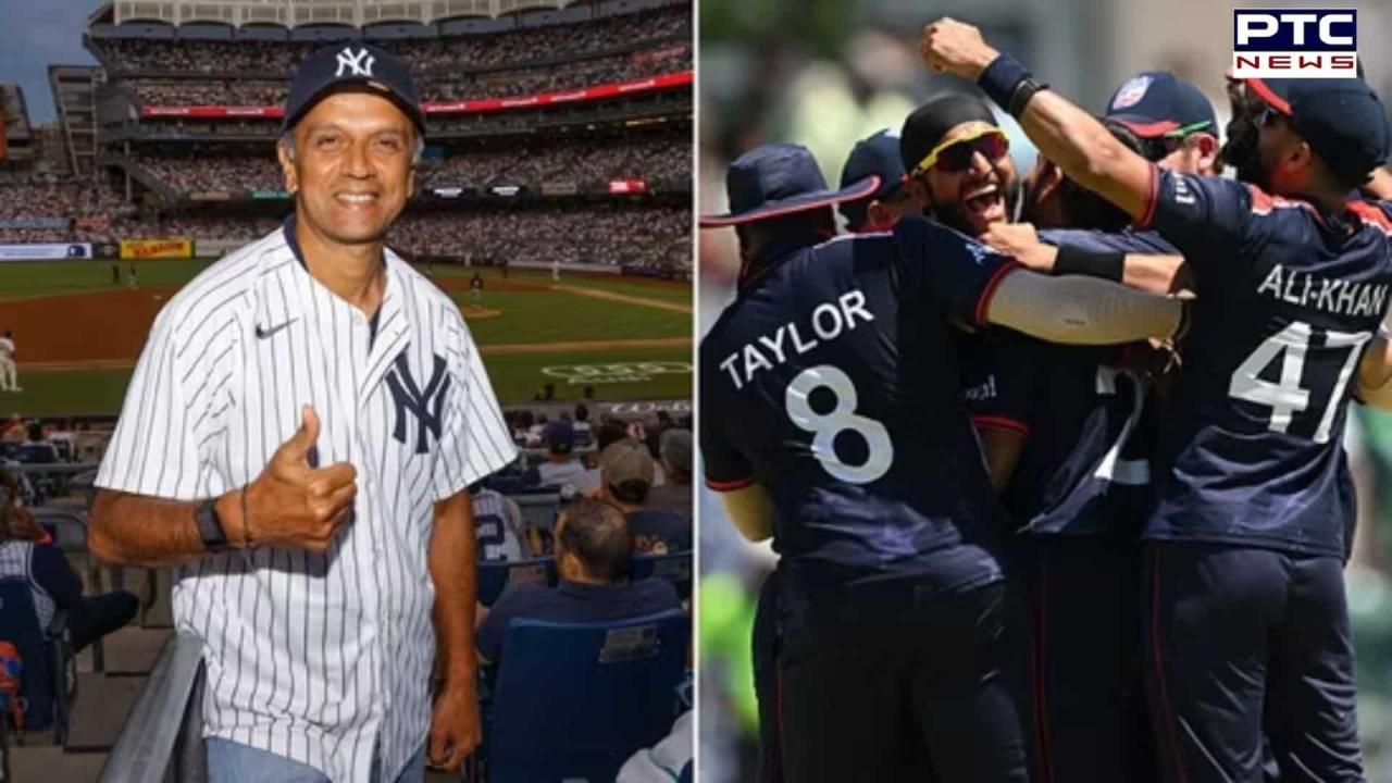 Rahul Dravid captivated by USA vs Pakistan thriller in New York subway ahead of India’s big Sunday match; Viral Pic