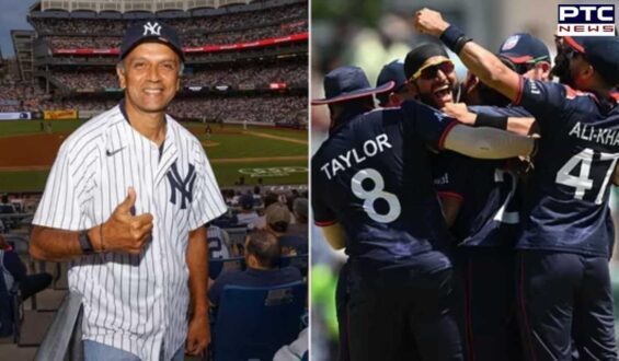 Rahul Dravid captivated by USA vs Pakistan thriller in New York subway ahead of India’s big Sunday match; Viral Pic