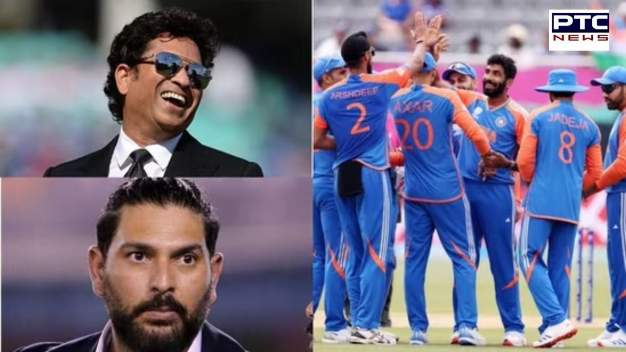 Sachin Tendulkar’s witty jab: “New continent, same outcome” as India triumphs over Pakistan; Yuvraj Singh, Sehwag react with excitement