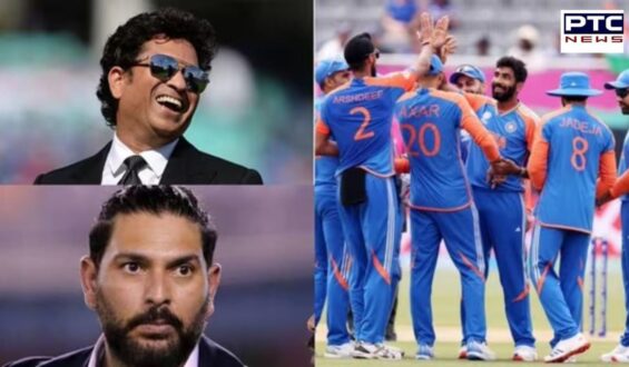 Sachin Tendulkar’s witty jab: “New continent, same outcome” as India triumphs over Pakistan; Yuvraj Singh, Sehwag react with excitement