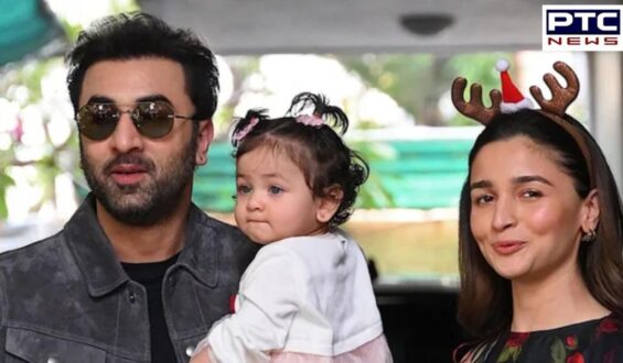 Ranbir Kapoor and Alia Bhatt’s daughter Raha adorably interacts with dog; watch the heartwarming video