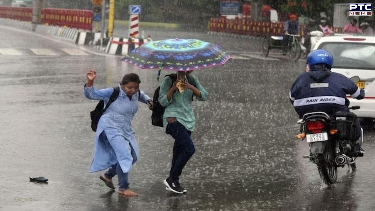 Heavy rain in Delhi provides welcome relief from intense heat