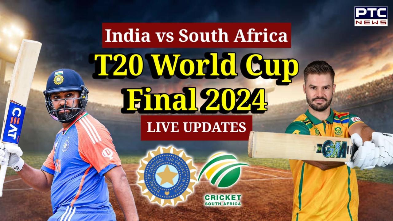 India vs South Africa T20 World Cup Final 2024 LIVE UPDATES |  India wins toss, opts to bat