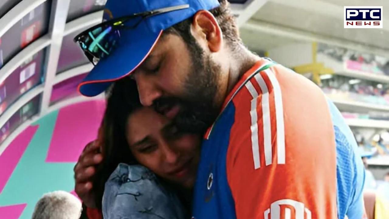 Emotional Rohit Sharma after T20 World Cup 2024 win, heartwarming moment with wife Ritika Sajdeh goes viral | Watch