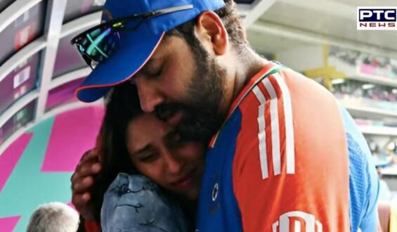 Emotional Rohit Sharma after T20 World Cup 2024 win, heartwarming moment with wife Ritika Sajdeh goes viral | Watch