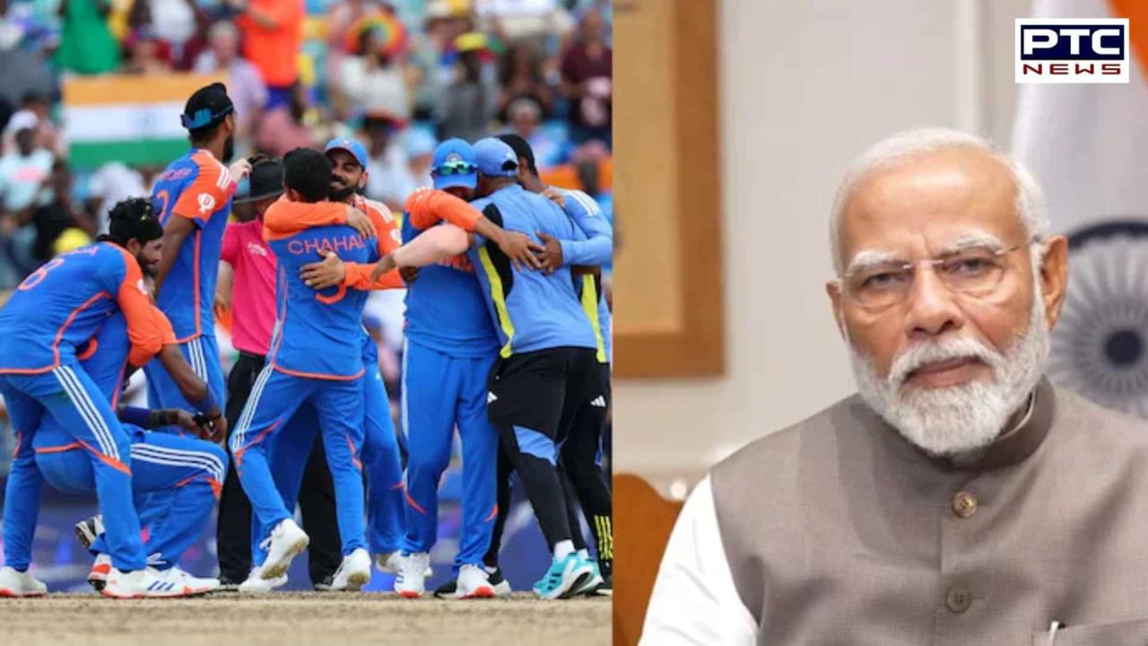 PM Modi calls ‘Men in Blue’, extends congratulations on T20 World Cup victory