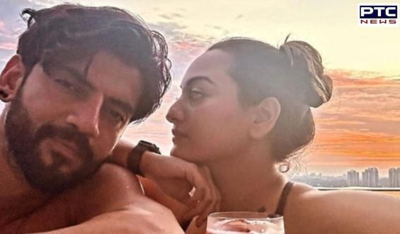 Sonakshi Sinha and Zaheer Iqbal enjoy ‘beautiful sunsets’ by the pool on their honeymoon | See Pics