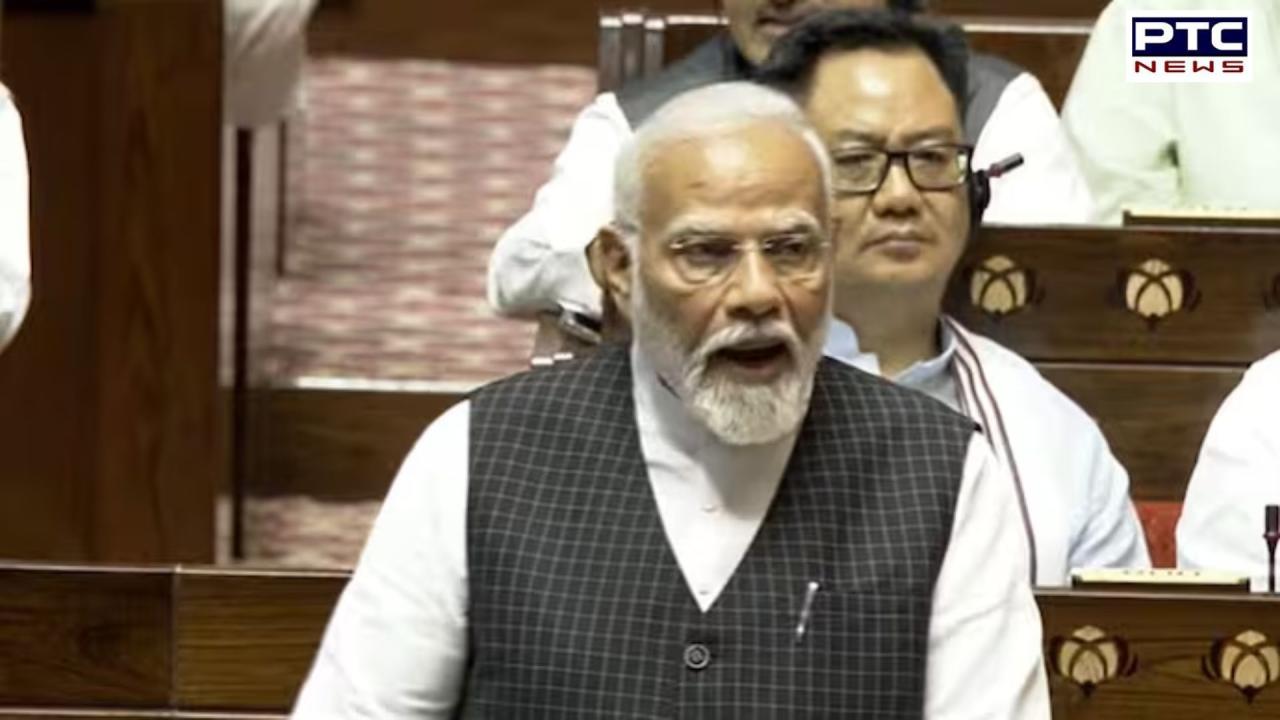 Opposition MPs walk out of Rajya Sabha amid sloganeering, PM claims they ‘cannot face truth’