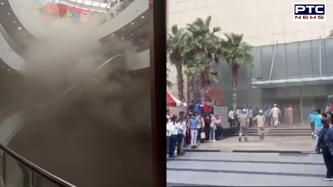 Fire breaks out in Noida’s Logix Mall, corridors filled with smoke, people evacuated