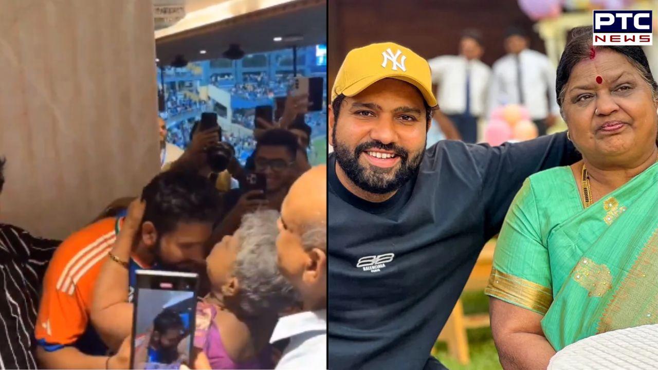 Emotional reunion: Rohit Sharma, his mother’s heartwarming moment | Watch