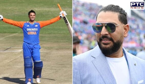 ‘He was very happy when I got out for 0’: Abhishek Sharma video calls Yuvraj Singh after scoring his first T20I century for India