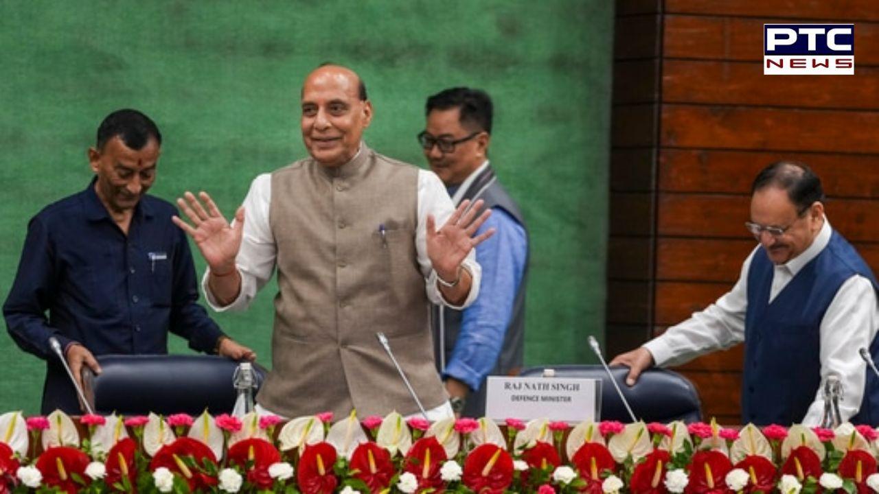 Monsoon Session: Rajnath Singh appeals to opposition at all-party meeting