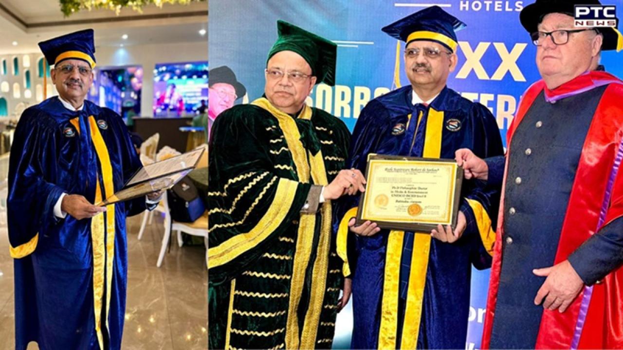 PTC MD Rabindra Narayan receives honour at Sorbonne University convocation