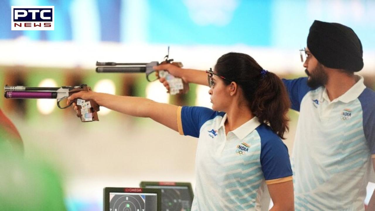 Paris Olympic 2024: Manu Bhaker and Sarabjot Singh win bronze in 10m air pistol mixed team event