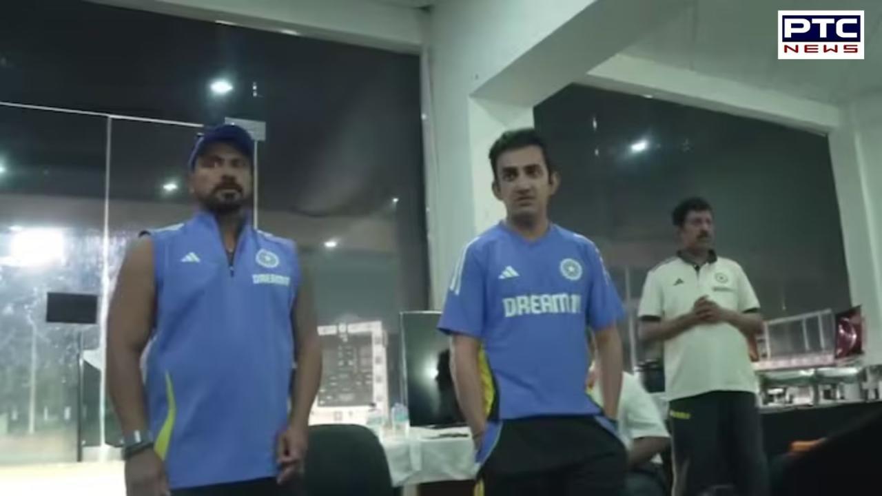 Coach Gambhir delivers inspiring dressing room speech following India’s thrilling victory | Watch