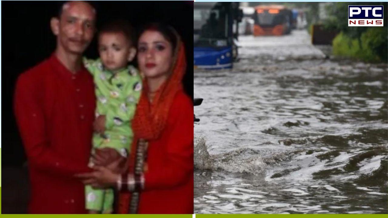 Delhi rains: Woman, three-year-old son fall into open drain in Delhi; mother found holding son’s hand