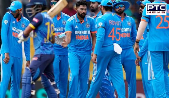 IND vs SL 1st ODI : India takes control over Sri Lanka with regular wickets on a slow pitch