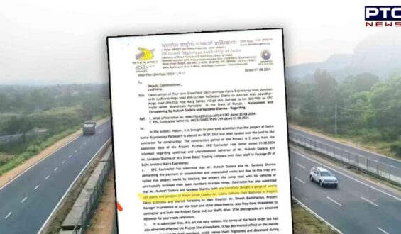 Jammu Delhi-Katra Expressway: NHAI officials face safety concerns in Punjab amid threat allegations involving Lakha Siddhana