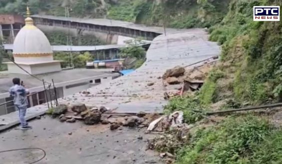 Landslide on Vaishno Devi route amid heavy rains in Katra; yatra resumes via alternate path