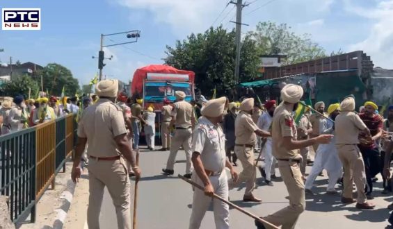 Punjab: Farmers clash with police in Malerkotla over land acquisition for highway project