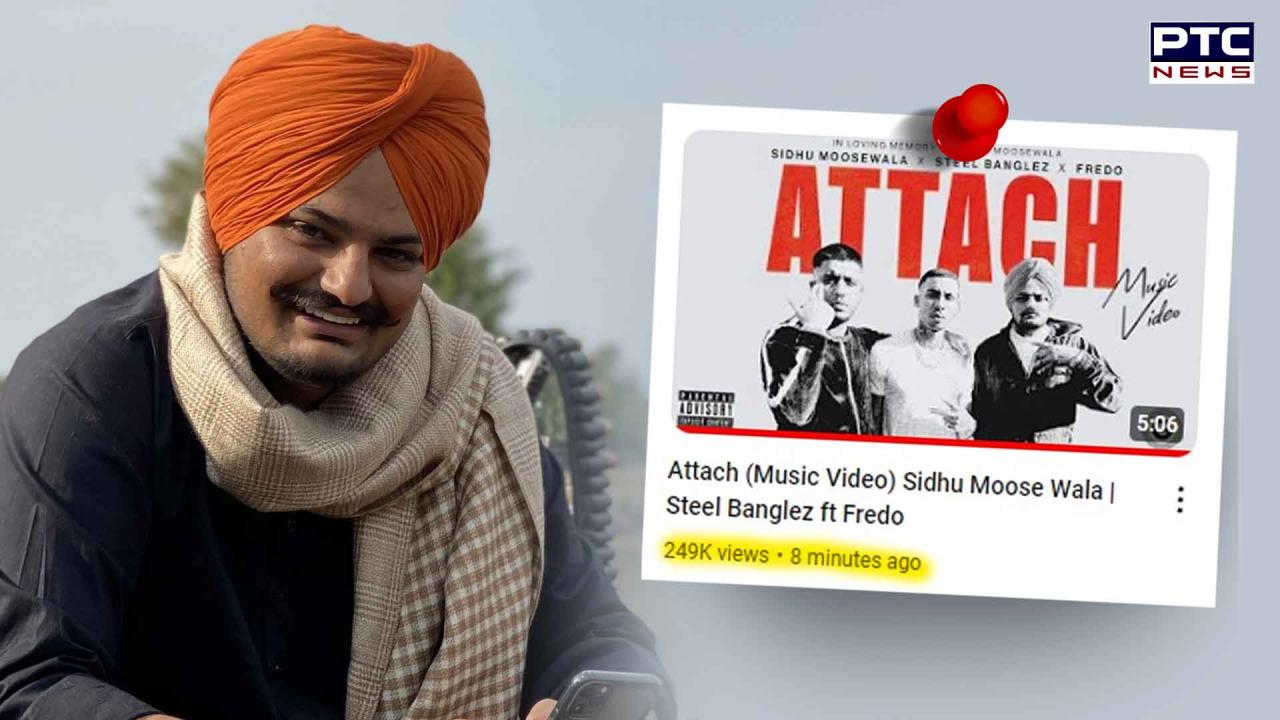 Sidhu Moosewala’s new song ‘Attach’ takes the internet by storm, garnering millions of views in minutes