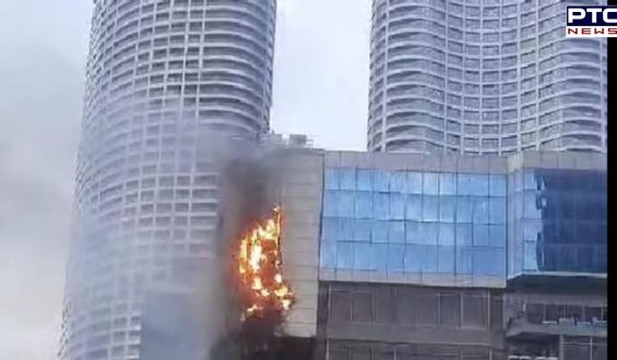 Major fire erupts at Mumbai’s Times Tower, 9 fire engines deployed to control blaze | Video