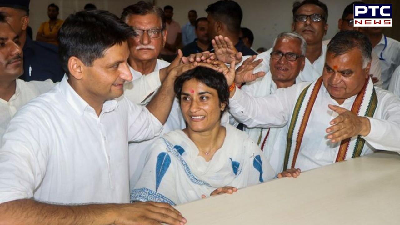 Haryana Assembly elections: Congress candidate Vinesh Phogat files nomination from Julana constituency