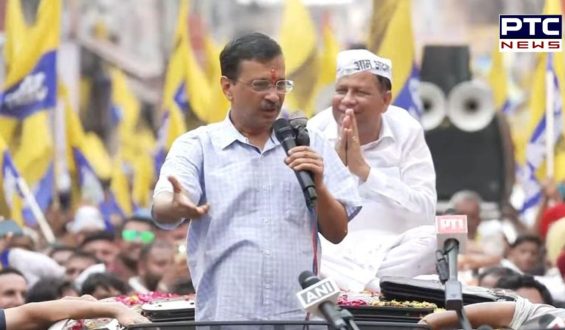 Kejriwal holds AAP’s Haryana poll campaign with massive roadshow in Jagadhri