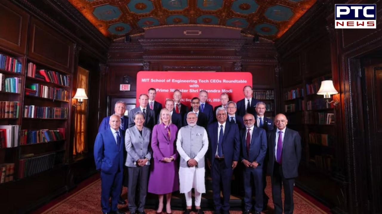 PM Modi discusses AI and semiconductors with tech CEOs, including Google’s Sundar Pichai