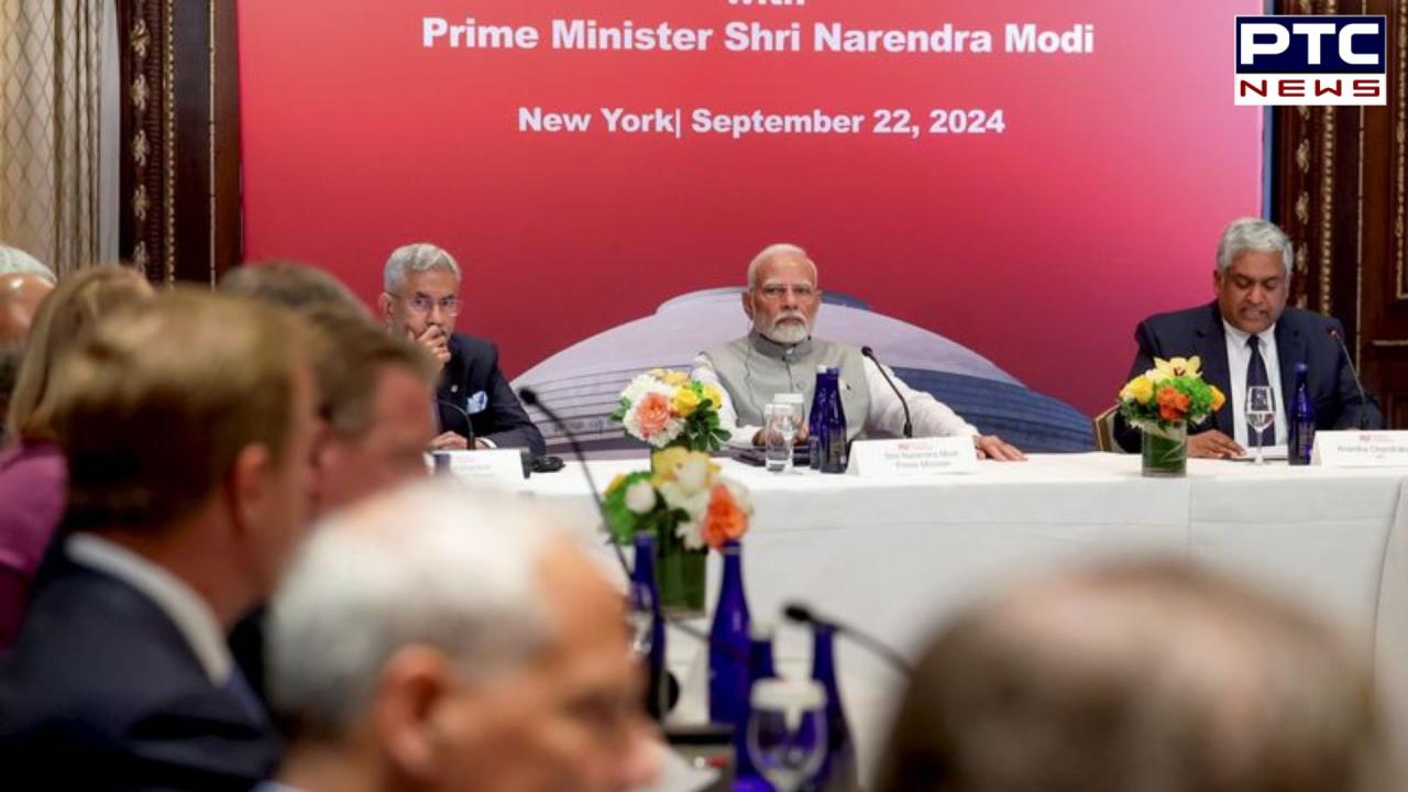 PM Modi engages with tech leaders in New York, key meetings with Google’s Sundar Pichai and Adobe’s Shantanu Narayen